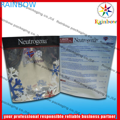 کیسه بسته بندی لوازم آرایشی و بهداشتی Foil Standing با Ziplock برای پودر مروارید بازیافت شده است