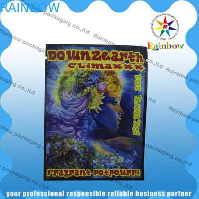 Down2earth / Geeked تا / Diablo طلا گیاهی عود زرد کیسه های پلاستیکی Proof رطوبت