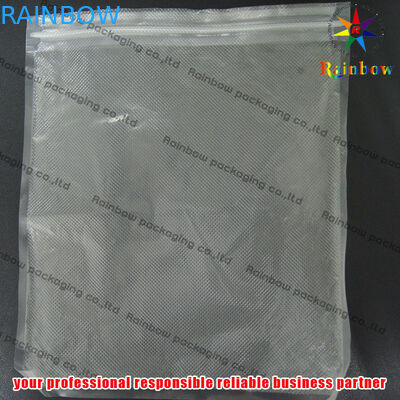 کیسه های ذخیره سازی PET Vacuum Seal Embossed With Zip Lock For Cookies