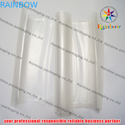 کیسه های ذخیره سازی PET Vacuum Seal Embossed With Zip Lock For Cookies