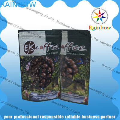 بسته بندی کیسه های آلومینیومی فویل چای با Ziplock و پایین گرد