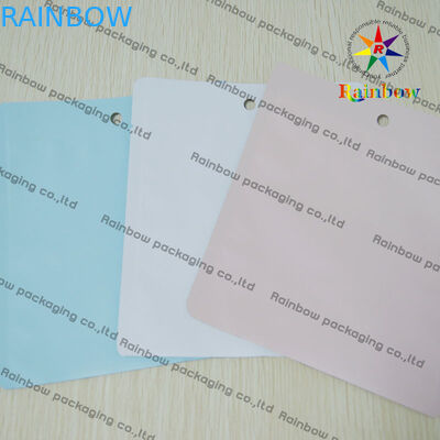 PVC EVA TPU لوازم آرایشی و بهداشتی کیسه های بسته بندی شده با سوراخ گرد و چاپ