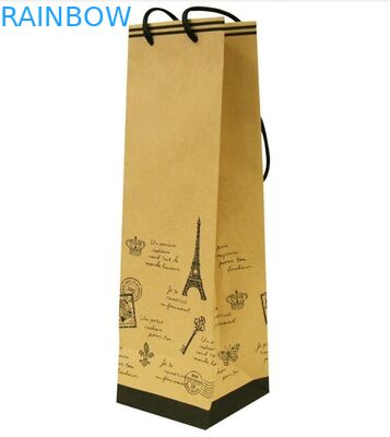 کیسه بسته بندی سفارشی بسته بندی شده با دستگیره برای شراب و هدیه