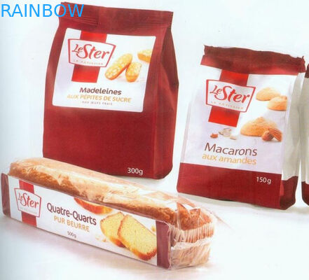 کیسه های کاغذی سفارشی بازیافتی مهر و موم چندگانه برای بسته بندی نان