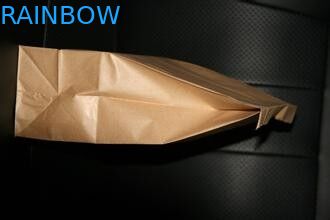 لوگو براون کیسه های کاغذی سفارشی چاپ شده، کیسه ایستاده را بیرون بکشید