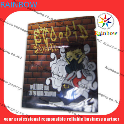 100 میکرون آلومینیوم فویل کیسه PET / AL / PE برای بسته بندی عود کننده گیاهی