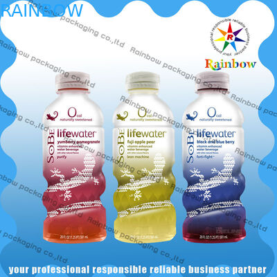 بطری بطری آستین کوتاه بسته بندی چاپ سفارشی حرارتی حساس ضد آب