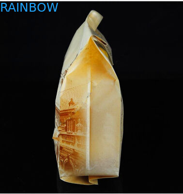 زیپ براون کرافت کیسه کاغذ سفارشی چاپ برای نان / لوبیا