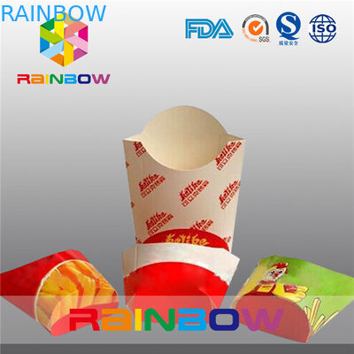 جعبه کاغذ تاشو برای بسته بندی فلفل قرمز، جعبه کاغذ فست فود