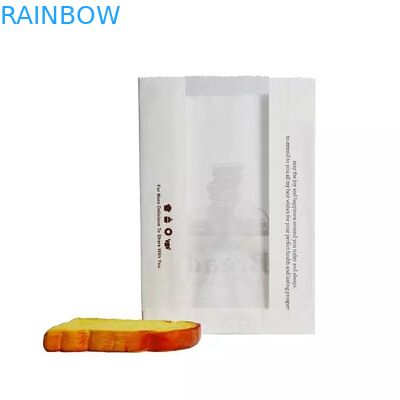 کیسه کاغذ سفارشی سازگار با محیط زیست دستگیره برای بسته بندی نان