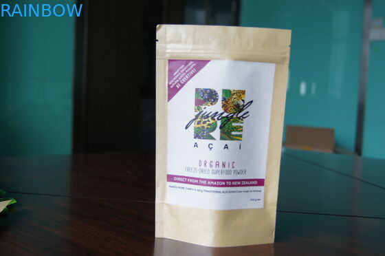 کیسه سفارشی کرافت کیسه های کیسه های کیسه ای چاپ خوب با زیپ