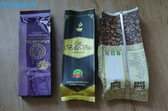 کیسه Gusset لایه مات Finish کیسه های چای بسته بندی چاپ رنگی با شیر