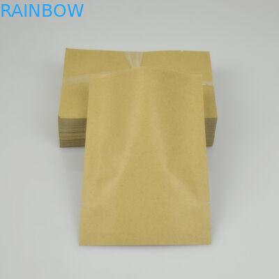 Plain Brown Kraft سفارشی کیسه های کاغذی برای بسته بندی مواد غذایی