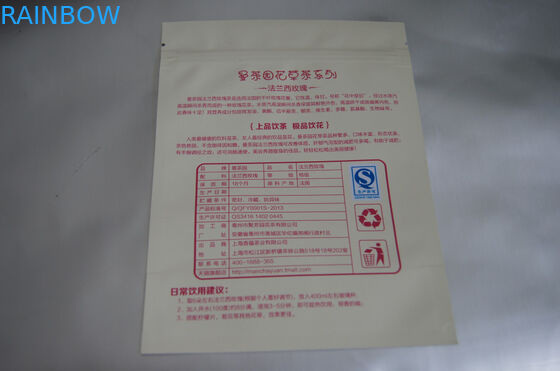 فویل آلومینیوم تخت بسته بندی بسته بندی چای سفارشی برای چای رز فرانسه