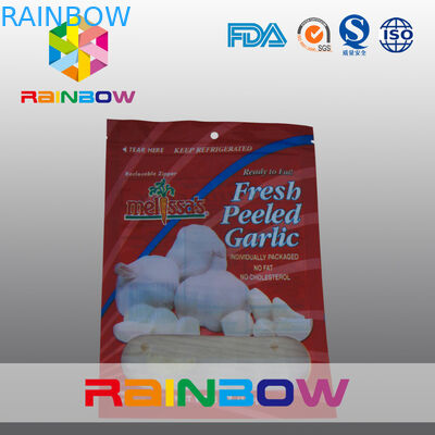 بسته بندی کیسه های پلاستیکی سیر تازه / کیسه زیپ مییلار