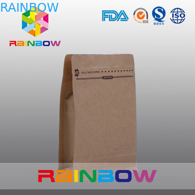 سفارشی کیسه کاغذ طبیعی قهوه ای برای بسته بندی گوشت گاو