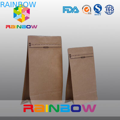 سفارشی کیسه کاغذ طبیعی قهوه ای برای بسته بندی گوشت گاو