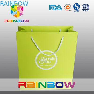 کیسه کاغذی سفارشی مربع بازیافت / کیسه کاغذی چاپ شده