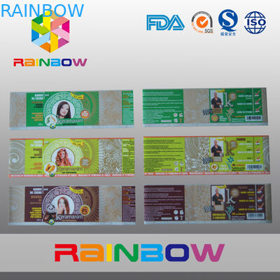 پی وی سی عینک آستین برای بسته بندی بطری نوشیدنی در رول