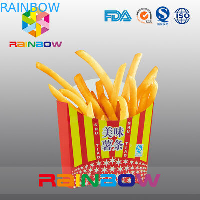 جعبه کاغذ یکبار مصرف زیست تخریب پذیر جعبه کاغذ فرنی Fry