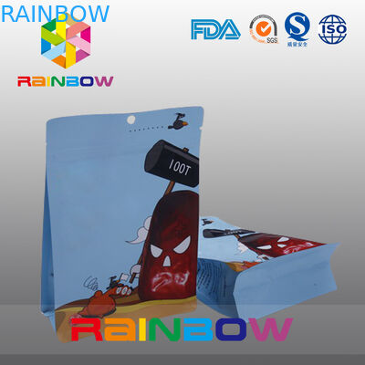 زردچوبه چاپ تخت بسته بندی کیسه های پلاستیکی بسته Ziplock درجه مواد غذایی تجدید