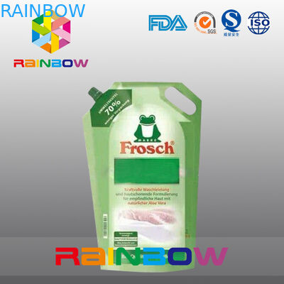 فویل آلومینیوم پایه تا کیسه هوا با سوراخ دستی برای بسته بندی مواد شوینده رختشویی