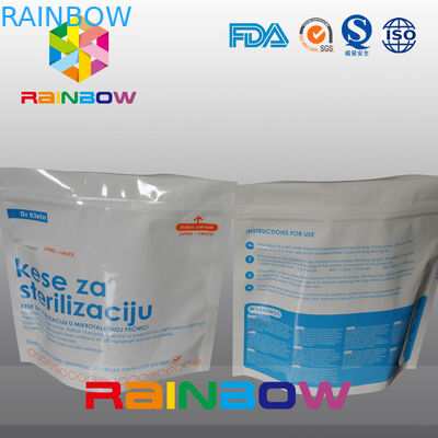 بسته بندی کیسه های میکروویو آسپتیک پلاستیکی بسته بندی مواد غذایی با زیپ