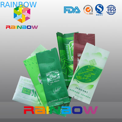 کیسه های چای کیسه های بسته بندی شده با رطوبت با بسته بندی تار، سبز