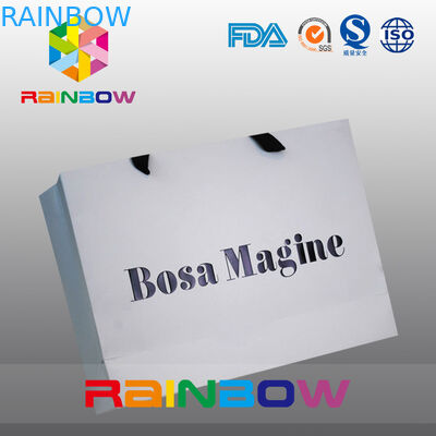 کیسه کاغذ سفارشی سازگار با محیط زیست با دستگیره برای بسته بندی پوشاک