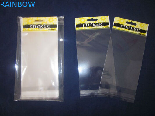 زرد OPP سر بسته بندی کیسه های چاپ / OPP کیسه های ویولون با سوراخ برای خمیر دندان