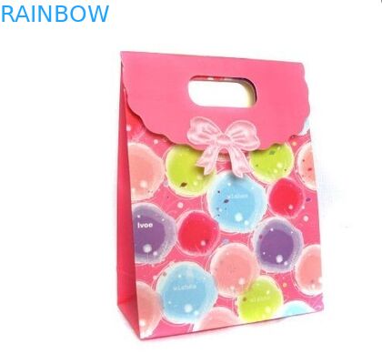 کیسه کاغذی رنگارنگ برای هدیه / آب نبات، کیسه کاغذ سفارشی با دستگیره