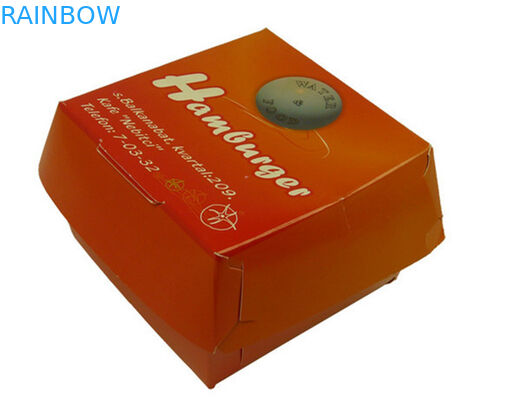 جعبه کاغذ جعبه طراحی سفارشی چاپ شده برای رستوران فست فود