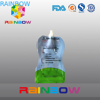 نوع بسته بندی بدون بسته بندی نوع 5 Oz برای غذای Babay با زیپ Reclosbale