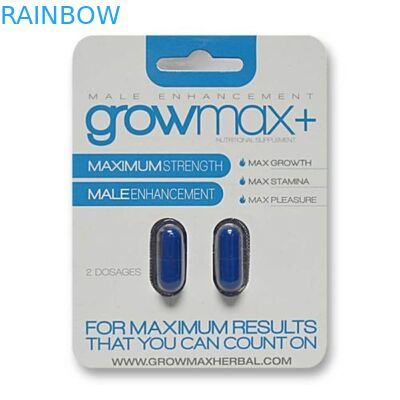 جعبه کارت کاغذی قابل حمل چاپ شده برای تقویت کننده تحریک کننده مرد با دو سوراخ