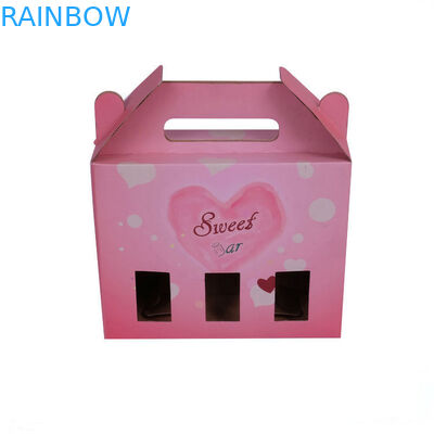 جعبه بسته بندی اتوماتیک جعبه بسته بندی، جعبه مقوایی راه راه با پنجره