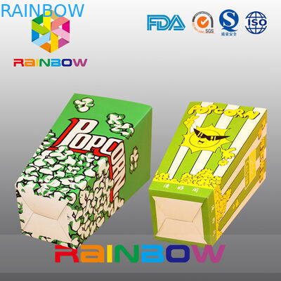 کیسه کاغذ سفارشی طراحی منحصر به فرد، کیسه کاغذی پاپ کورن امریکا