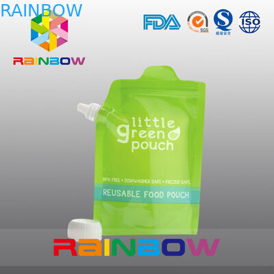 بسته بندی کیسه های غذای کودک قابل استفاده مجدد با زیپ در بالا