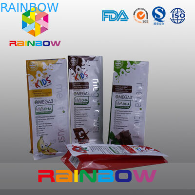 کیسه های پلی کربنات تخت سفارشی، جعبه چهارم مهر و موم جعبه پایه با پنجره پاک