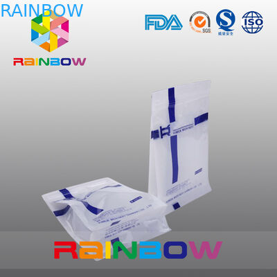 کیسه های پلی کربنات تخت سفارشی، جعبه چهارم مهر و موم جعبه پایه با پنجره پاک