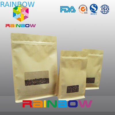 کیسه تخت پایین تخت، چهار تکه مهر و موم بلوک پایین کیسه با پنجره پاک برای قهوه