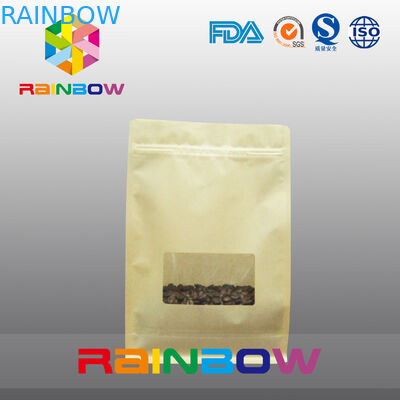 کیسه تخت پایین تخت، چهار تکه مهر و موم بلوک پایین کیسه با پنجره پاک برای قهوه