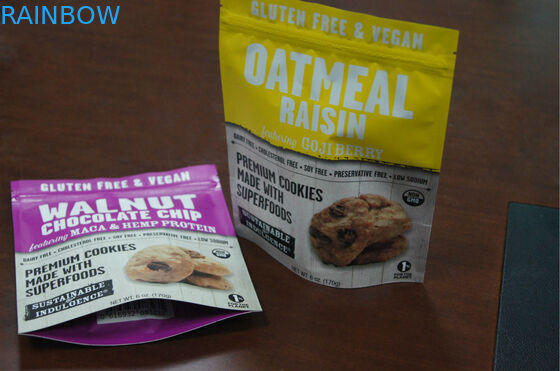 Doypack بسته بندی اسنک مواد غذایی درجه بندی مواد غذایی با Ziplock در طراحی سفارشی