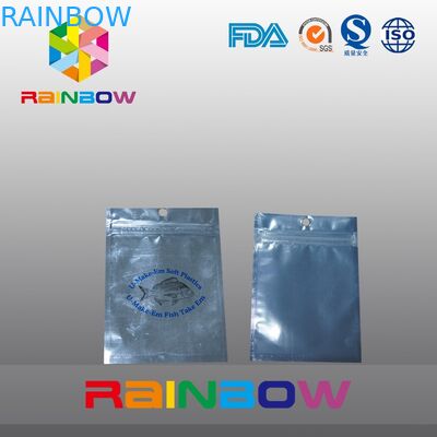 کیسه غذای حیوان خانگی فویل شفاف با زیپ، کیسه طعمه ماهیگیری