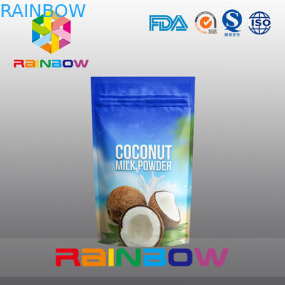 بسته بندی پروتئین فویل آلومینیوم Ziplock بسته بندی کیسه های کمربند کمربند ایستاده