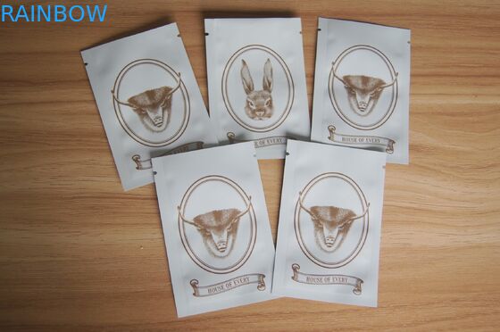 کیسه های سه بسته بندی Seal Seed بسته بندی شده / کیسه مات سفید دست بند Seal Spice Bag Potpourri