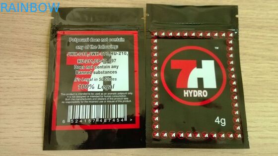 جعبه های پلاستیکی جعبه های پلاستیکی برای بسته بندی 7H Kush / Hydro Herbal Incense Packaging Bag