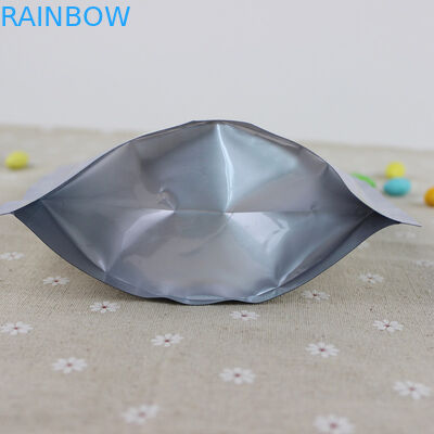 فویل آلومینیوم نقره ای خودتان Ziplock کیسه های بسته بندی کیسه های پلاستیکی برای دانه های Quinoa