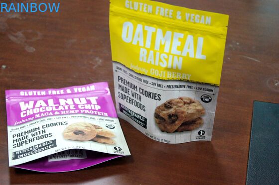 درجه مواد غذایی پایه تا مهره زیپ، اسنک مواد غذایی ذخیره سازی کیسه / فویل بسته بندی شده کیسه مواد غذایی خشک