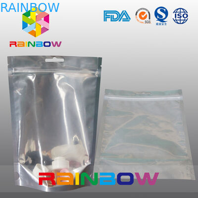 لکه های بدن و لوسیون آلومینیوم فویل پشت و پاک کردن رویه Doypack کیف لوازم آرایشی