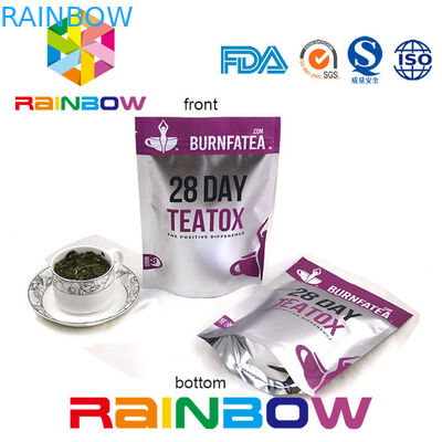 زنجبیل زیستی پاکسازی کیسه چای میالار Ziplock کیسه بسته بندی چای لاکی